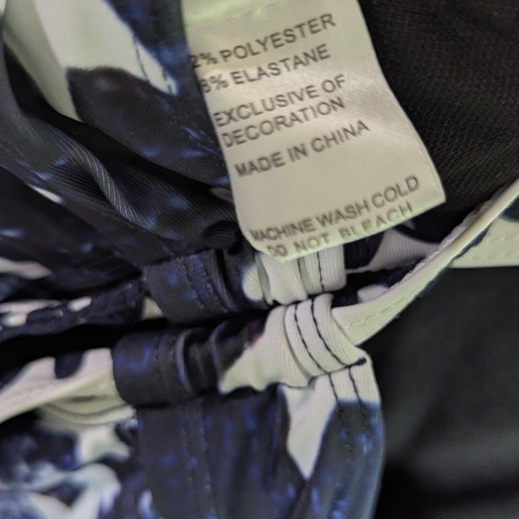 ROTITA Surplice Navy American Flag Print Tankini Set M 4th of July Patriotic - Picture 12 of 15